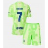 Baby Fußballbekleidung Barcelona Ferran Torres #7 3rd Trikot 2024-25 Kurzarm (+ kurze hosen)